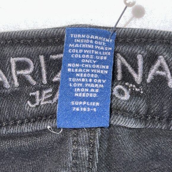 Arizona Jean Company Black Denim Jeans High Rise Boot Cut Womens 1 - Picture 7 of 12